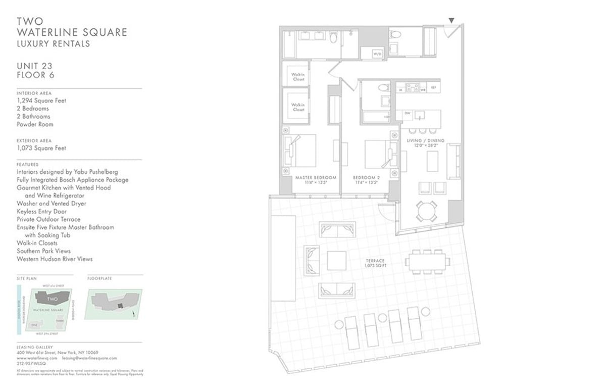 Photo for Two Waterline Square - 400 West 61St Street Condominium in Upper West Side, Manhattan