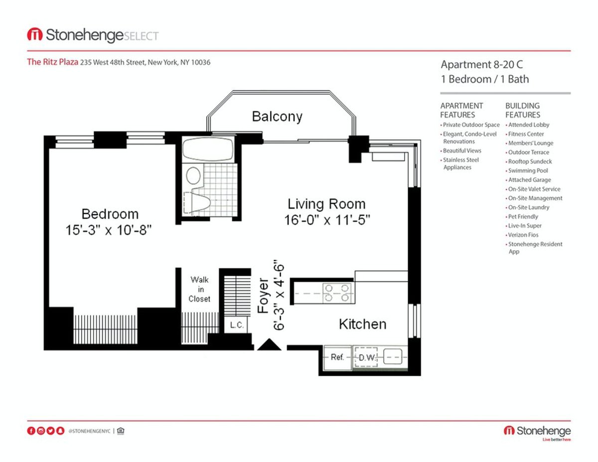 Photo for The Ritz Plaza - 235 West 48th Street Rental Building in Midtown West, Manhattan