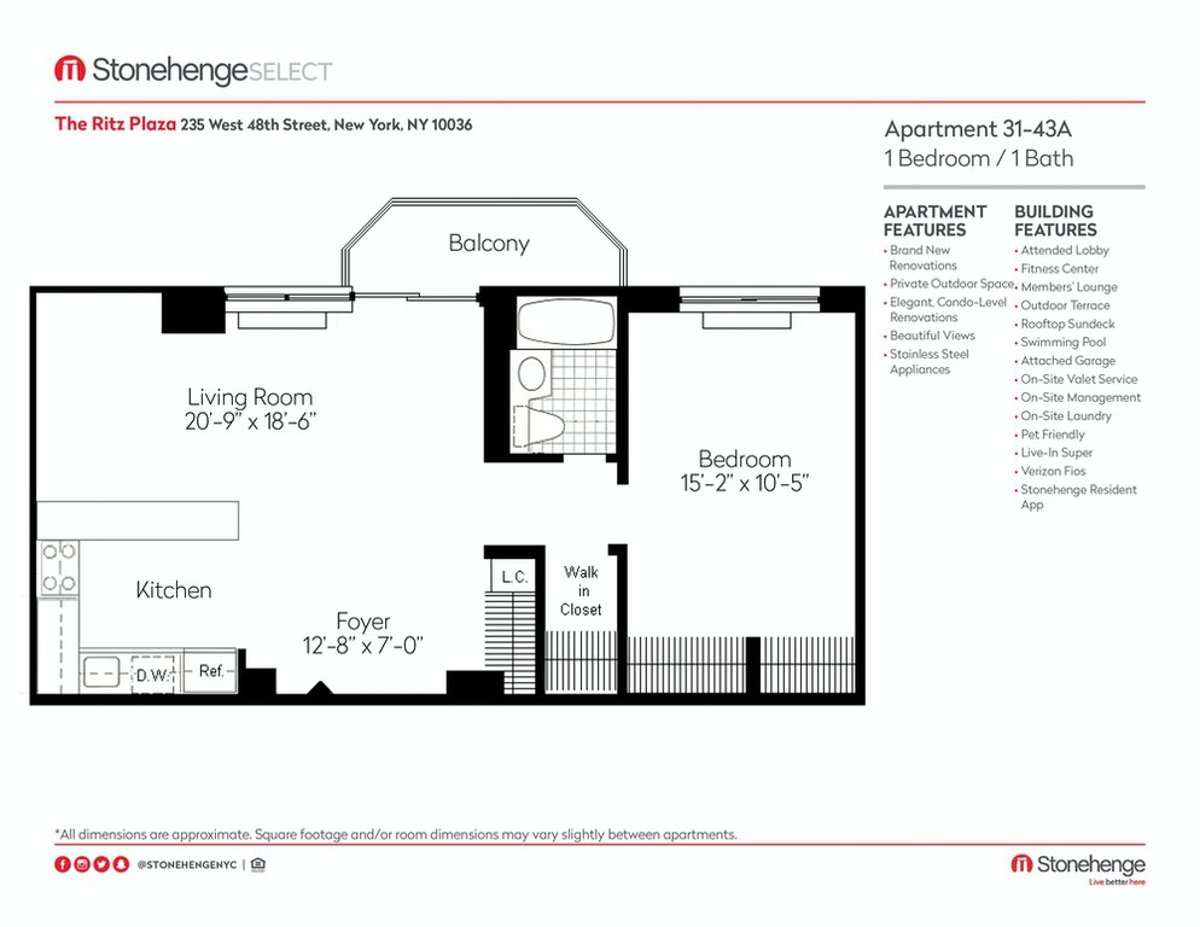Photo for The Ritz Plaza - 235 West 48th Street Rental Building in Midtown West, Manhattan