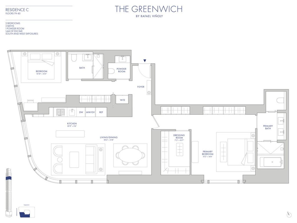 Photo for The Greenwich - 125 Greenwich Street Condominium in Financial District, Manhattan