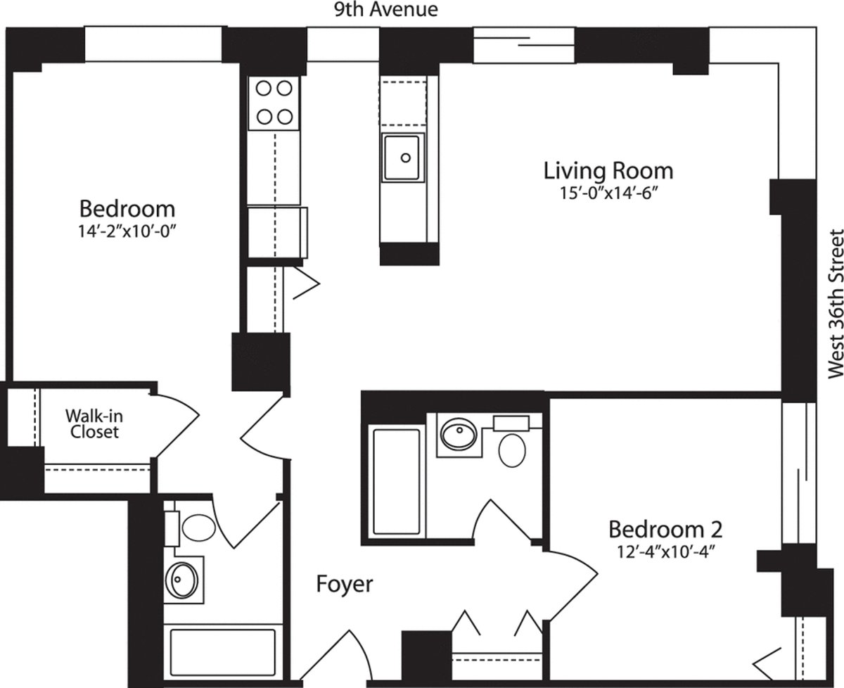 Photo for Hudson Crossing Apartments - 400 West 37th Street Rental Building in Hudson Yards, Manhattan