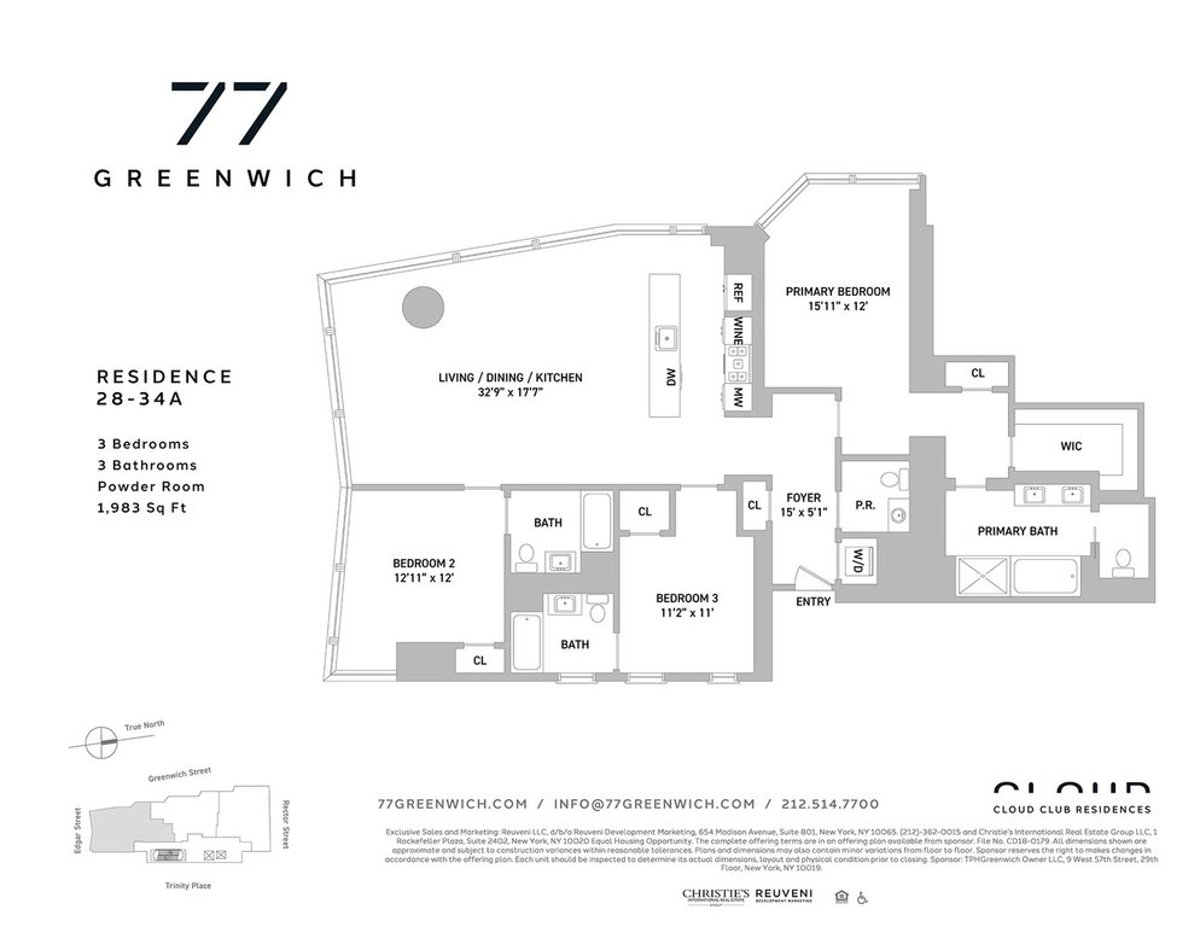 Photo for 42 Trinity Place - 77 Greenwich Condominium in Financial District, Manhattan