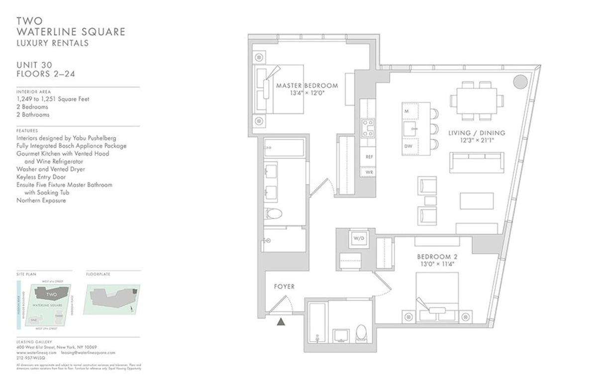 Photo for Two Waterline Square - 400 West 61St Street Condominium in Upper West Side, Manhattan