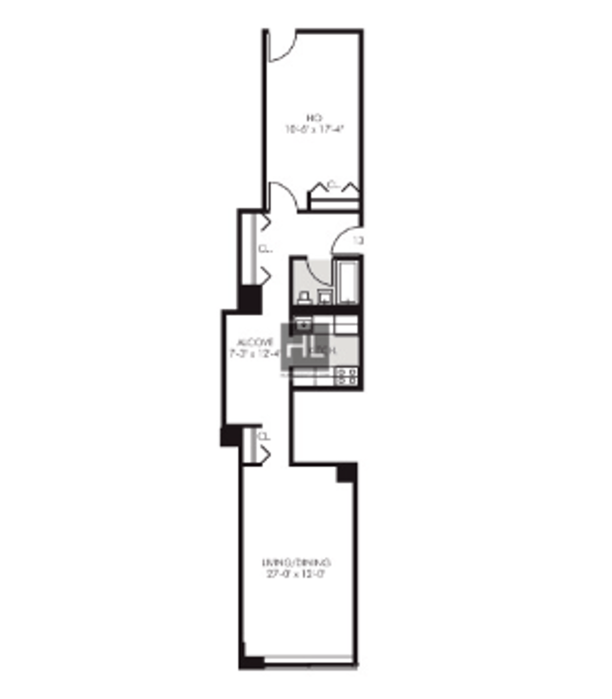 Oversized Luxury Studio(860 sqft) No Fee! Rental NYC Real Estate