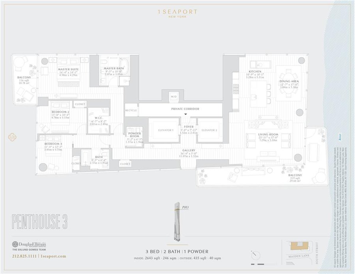 Photo for Seaport Residences - 161 Maiden Lane Condominium in Financial District, Manhattan