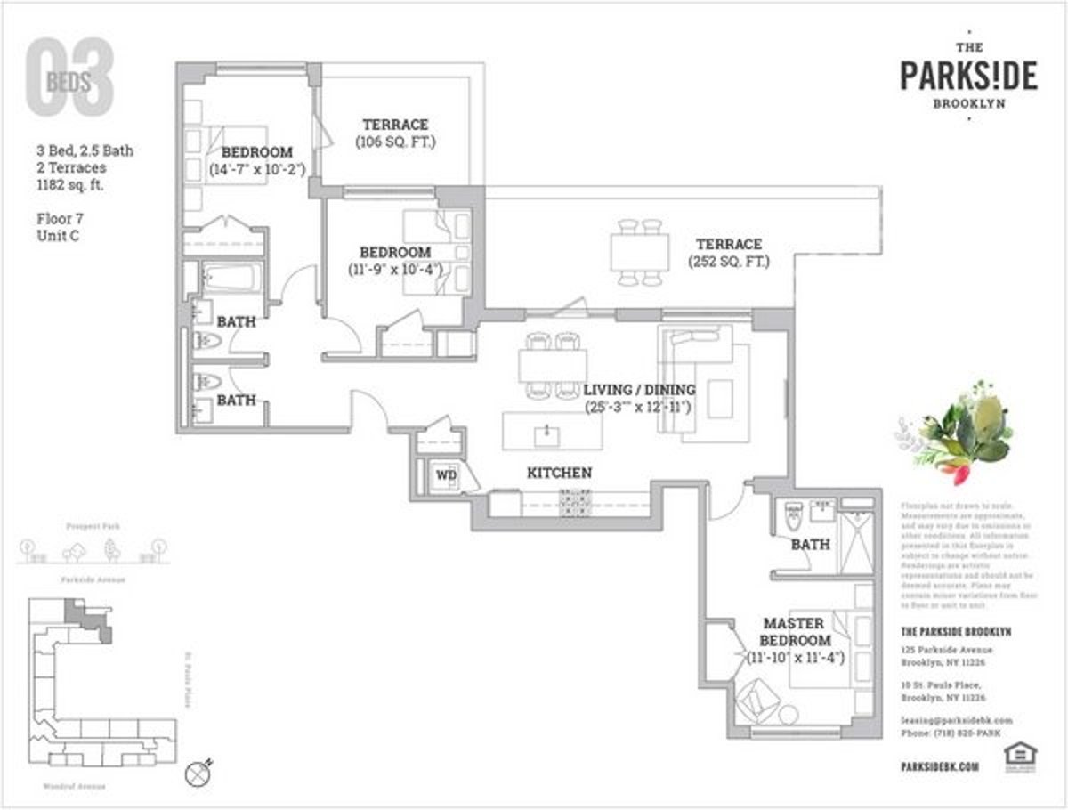 Photo for The Parkside - 125 Parkside Avenue Rental Building in Prospect Park South, Brooklyn