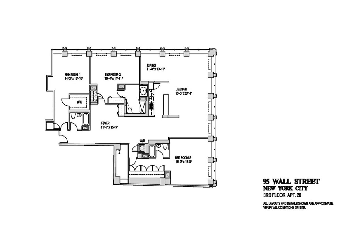 Photo for 95 Wall - 95 Wall Street Rental Building in Financial District, Manhattan